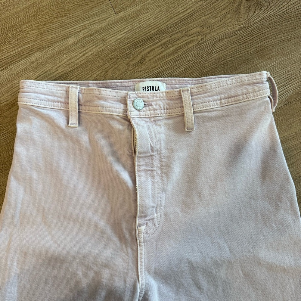 PISTOLA Penny Jeans Wide Leg Jeans in Soft Pink/Purple. Size 27 - Picture 2 of 5